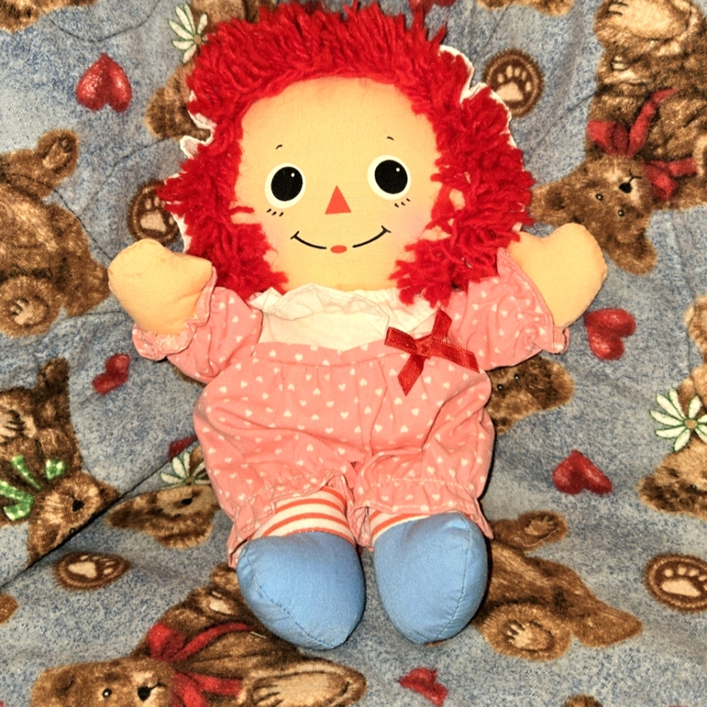 Vintage Raggedy Ann Plush Doll By Playskool